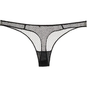 Kiki De Montparnasse Crochet Semi Sheer Thong Black Glami Hu