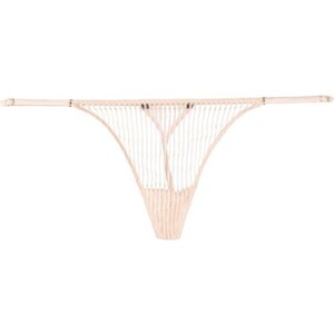 Kiki De Montparnasse Striped Lace G String Thong Pink Glami Hu