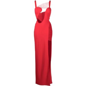 Nensi Dojaka Cut Out Asymmetric Gown Red Glami Hu