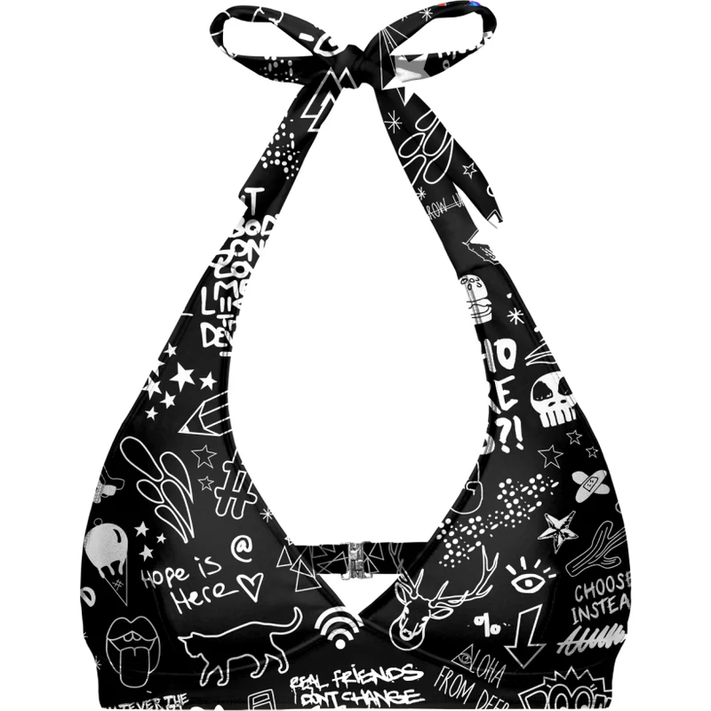 Aloha From Deer Aloha a szarvas női emblémából Halter nyakú bikini