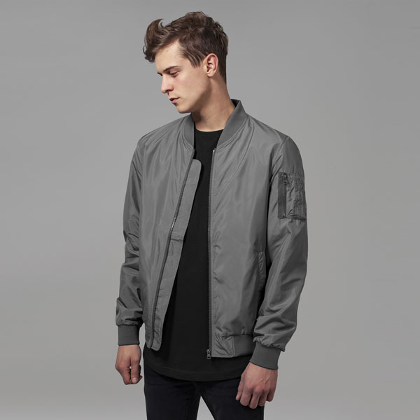Urban Classics Light Bomber Jacket darkgrey GLAMI.hu Urban Classics Átmeneti dzseki 'Light Bomber Jacket