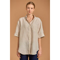 ING GANT D2. REL SS LINEN CHAMBRAY SHIRT DESERT BEIGE