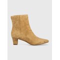 Lauren Ralph Lauren Lauren Ralph velúr bokacsizma Willa bézs, női, magassarkú, 802912366001