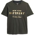 Superdry Póló arany / khaki