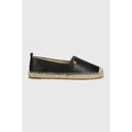 Lauren Ralph Lauren bőr espadrilles Cameryn IV fekete, 802905304001, 802891447001