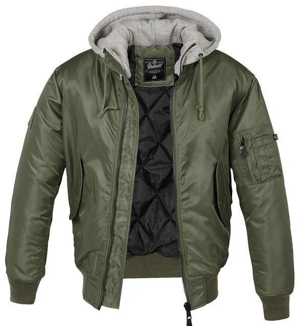 Brandit MA1 Hooded bomberdzseki, oliva GLAMI.hu Brandit MA1 bomber pilot dzseki, darkcamo GLAMI.hu