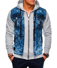Bonprix Farmerdzseki Regular Fit GLAMI.hu Férfi farmerdzseki kapucnival gránátkék Bolf 211902 GLAMI.hu