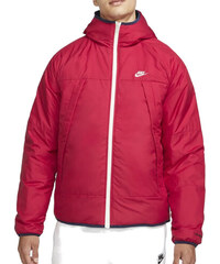 nike gingham check track jacket in red