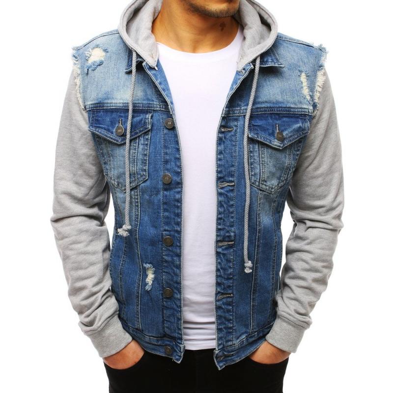 Manstyle Férfi farmer dzseki, kék GLAMI.hu OMBRE Dzseki C322 farmer kék fekete GLAMI.hu