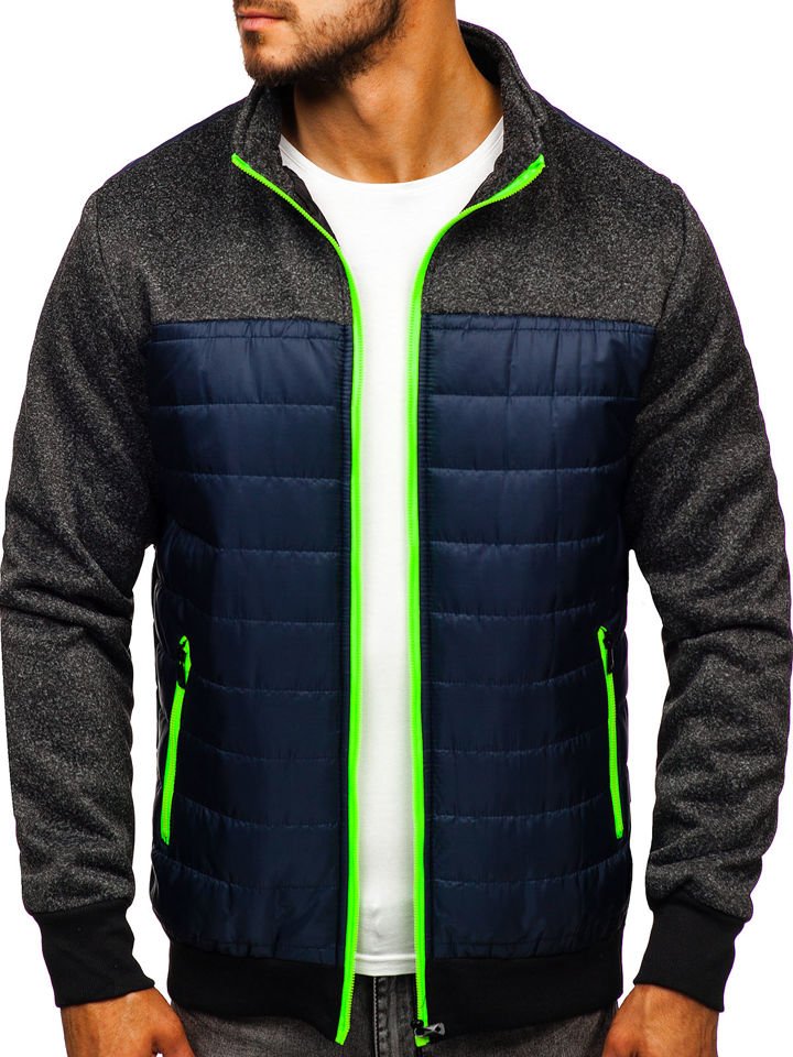 Férfi átmeneti dzseki sötétkék Bolf TY38 GLAMI.hu Sötétkék színű, steppelt, átmeneti dzseki S, M, L, XL, XXL