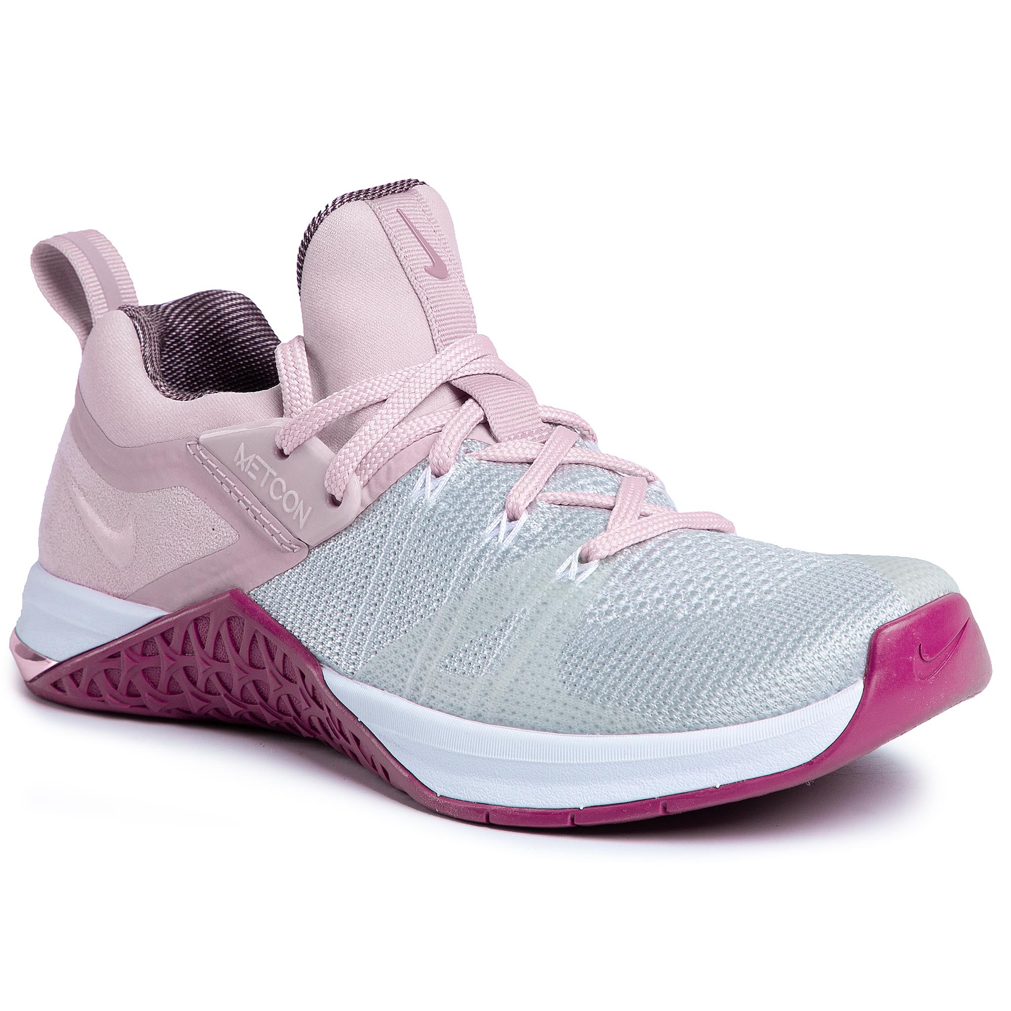 Cipő NIKE Metcon Flyknit 3 AR5623 150 WhitePlum Chalk Nike Metcon 3 női edzőcipő, WhiteMetallic Silver, 36.5