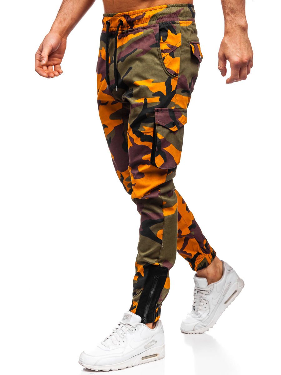 Férfi katonai jogger nadrág zöld narancssárga Bolf 0705 Férfi katonai jogger nadrág barna színben Bolf 1005 GLAMI.hu
