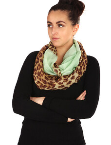 Glara Circular ladies scarf leopard print