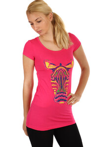 Glara Women's long t-shirt zebra