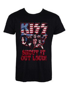 Metál póló férfi Kiss - Shout It Out Loud - HYBRIS - ER-1-KISS002-H68-4-BK