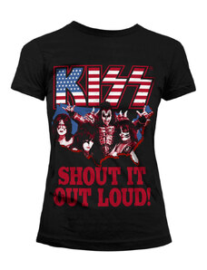 Metál póló női Kiss - Shout It Out Loud - HYBRIS - ER-5-KISS002-H68-4-BK