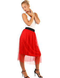 Glara Women's tulle midi skirt