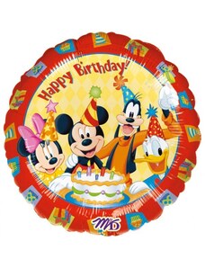 Disney Mickey Happy Birthday fólia lufi 43cm