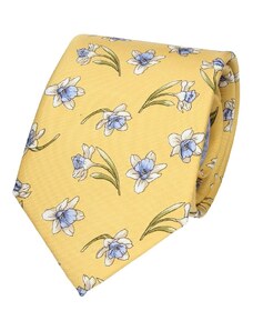 Férfi selyem nyakkendő Rietti Ryan - sárga