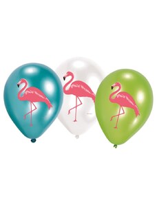 KORREKT WEB Flamingó Pink léggömb, lufi 6 db-os 11 inch (27,5 cm)