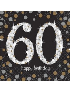 Happy Birthday 60 szalvéta man 16 db-os