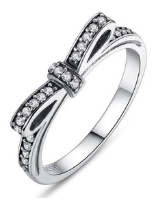 Ékszerkirály Ezüst gyűrű, masni motívummal, 8-as méret
