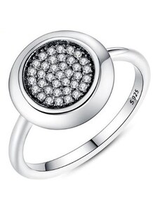 Ékszerkirály Ezüst gyűrű apró kristályokkal, 8-as méret