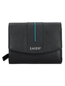 Női Lagen Carinne pénztárca - fekete és kék