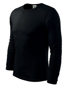Malfini Fit-T hosszú ujjú póló, fekete, 160g/m2