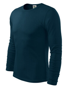 Malfini Fit-T hosszú ujjú póló, sötétkék, 160g/m2