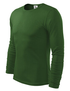Malfini Fit-T hosszú ujjú póló, zöld, 160g/m2