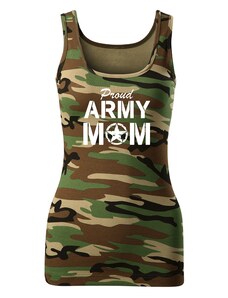 DRAGOWA női atlétapólók army mom, camouflage 180g/m2