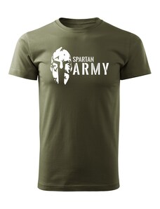 DRAGOWA rövid póló spartan army, oliva 160g/m2