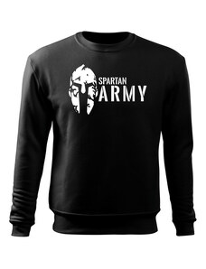 DRAGOWA férfi pulóver spartan army, fekete 300g/m2