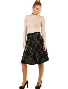 Glara Auntie skirt with checkered pattern