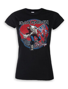 Metál póló női Iron Maiden - Trooper Red Sky - ROCK OFF - IMTEE71LB