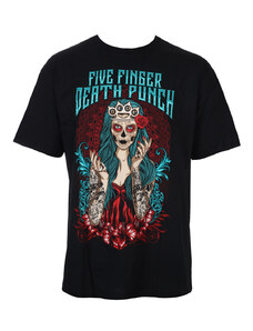 Metál póló férfi Five Finger Death Punch - Lady Muerta - ROCK OFF - FFDPTS18MB