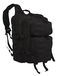 Mil-tec Assault large egy vállpántos hátizsák, fekete 29L