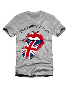Bravado Rolling Stones fiú rövid ujjú póló, világosszürke (Méret: 128)