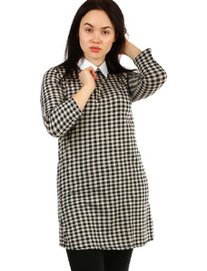 Glara Checkered dress with collar