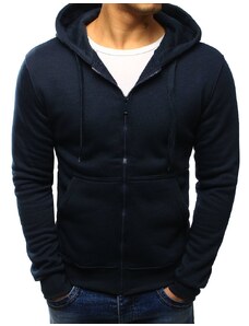 Dstreet férfi cipzáros pulóver Soutbos sötét kék BX2195
