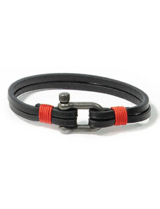 Panareha TEAHUPO'O Leather Bracelet black