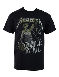 Metál póló férfi Metallica - Vintage Justice - ROCK OFF - RTMTLTSBJUS METTS14MB