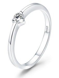 EdenBoutique Ezüst gyűrű Simple Heart Ring