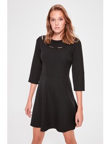 Trendyol fekete gallér részletes ruha