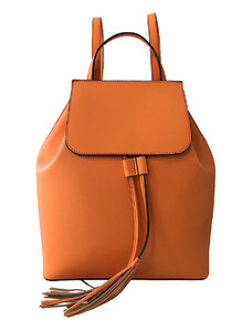 Glara Ladies elegant pastel backpack made of genuine leather