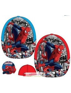 Marvel Spiderman, Pókember gyerek baseball sapka, 52 cm, piros, Képregényes