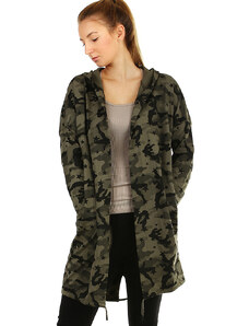 Glara Women's camouflage khaki cardigan
