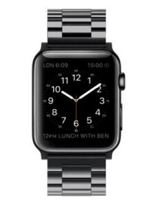 Ékszerkirály Apple watch óraszíj, nemesacél, 42 mm, fekete