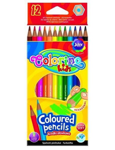 COLORINO KIDS Színes ceruzakészlet 12 db-os, Colorino hexagonal, hatszög test